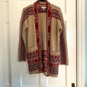 Lucky Brand Southwest Cardigan size S